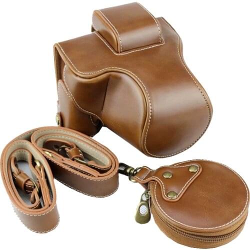 High quality PU Leather Case Camera bag cover for Canon EOS M50 M-50 cameras shell with Bottom Battery Opening