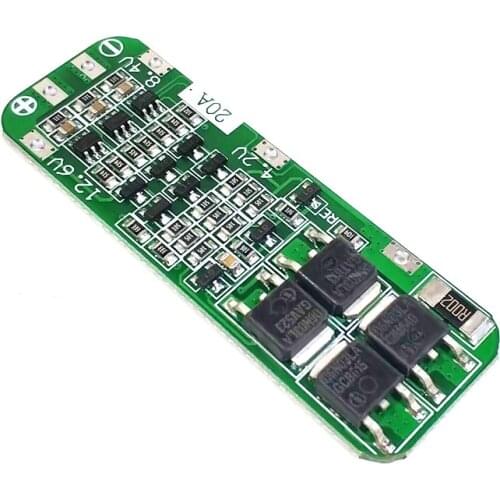 3S 11.1V 12.6V 20A 18650 Lithium Battery Charger Protection Board 3 Serial Li-ion Battery Charger Overcurrent Protection Module