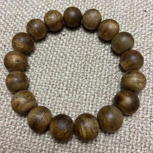 12mm Genuine Chinese Green kinam beads bracelet kyara wood collection gift