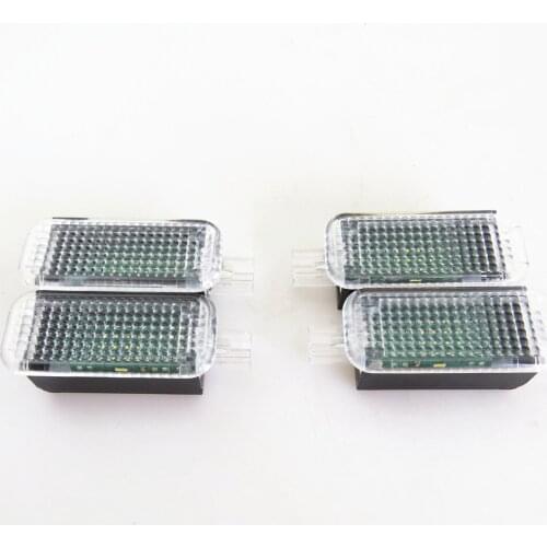4 Pcs Car LED Foot lighting 3AD 947 409 For Audi A6 A7 A8 Q3 Q5 TT VW Golf MK5 MK6 Passat B6 Seat Leon Alhambra Altea Exeo