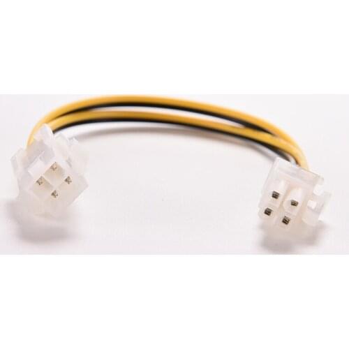 8 Inch 20cm ATX 4 Pin Male to Female Power Supply Cable Cord Connector Adapter