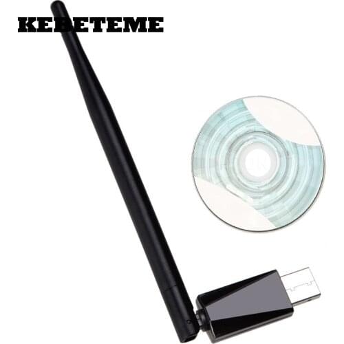 KEBETEME 1Pcs 802.11n/g/b 150Mbps USB WiFi Wireless Card Network LAN Card 5db external antenna Wholesale