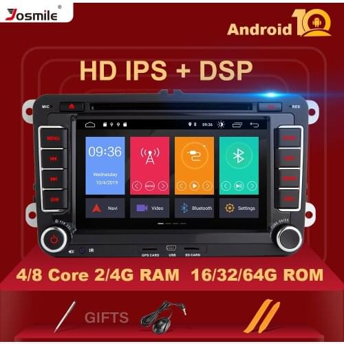 Carplay Android 10 Car DVD Multimedia For Amarok Volkswagen VW Passat b6 Polo Skoda Octavia 2 Tiguan golf 5 6 seat leon DSP IPS