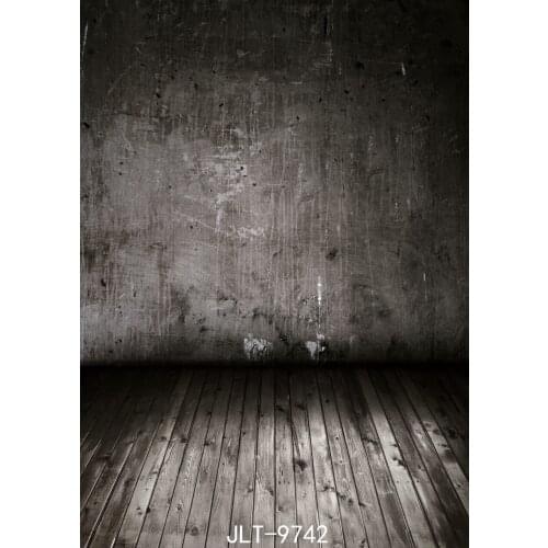 Cement Wall with Wooden Floor Photography Backgrounds Baby Shower Party Vinyl Photography Backdrops for Photo Studio