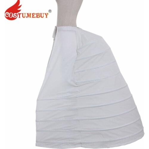 Costumebuy Medieval Victorian Rococo Gothic Gown Dress Petticoat Full Crinoline Wedding Party Underdress Jupon Underskirt 5 Hoop
