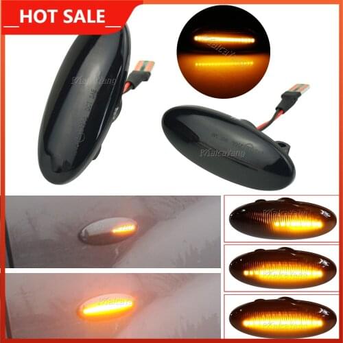 For Nissan Qashqai Dualis Juke Micra March Micra CUBE EVALIA Note X-Trail LEAF Dynamic LED Side Marker Turn Signal Lights