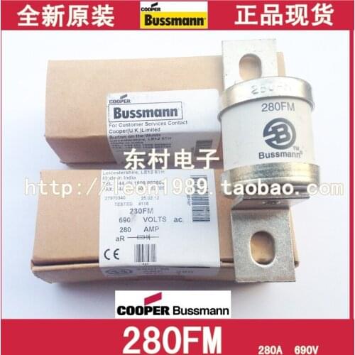 US imports BUSSMANN fuse BS88: 4 fuses 280FM 280A 690V 280AMP