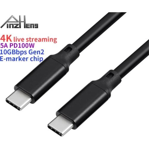 USB C to USB C Cable 5A PD 100W USB3.1 Gen2 10Gbps 4K Type C to C USB3.1 Fast PD Cable For Macbook iPad Pro 2020 Quick Charge