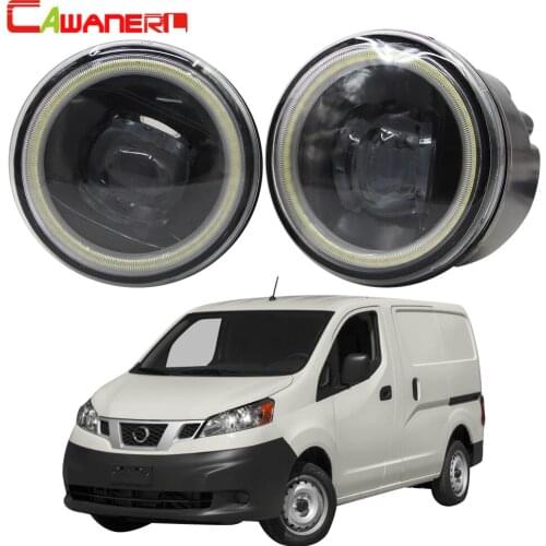 Cawanerl For Nissan NV200 Car H11 LED Bulb Fog Light Kit Angel Eye DRL Daytime Running Light 12V 2010 2011 2012 2013 2014 2015