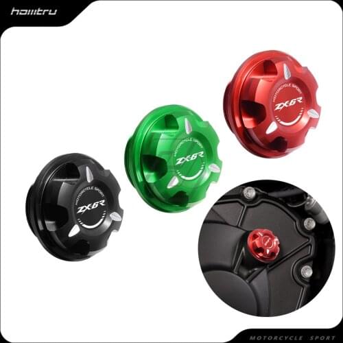 Motorcycle Engine Oil Cap Bolt Screw Filler Cover Case for Kawasaki ZX6R ZX-6R 636 After 2013