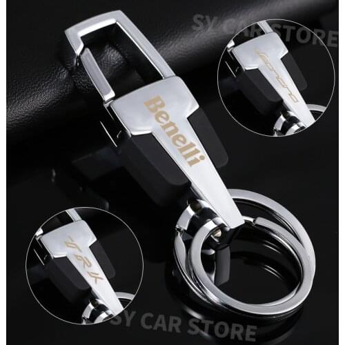 For Benelli TRK 502 502X TNT 125 300 600 BJ500 Leoncino 250 500 motorcycle Keychain Alloy motorcycle Keyring Key Chain