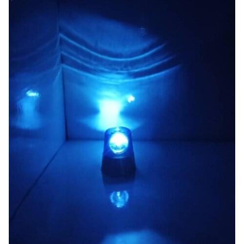 Novelty Rotating Blue LED Police Car Beacon Disco Party Lamp Light Lights DJ G9Y1