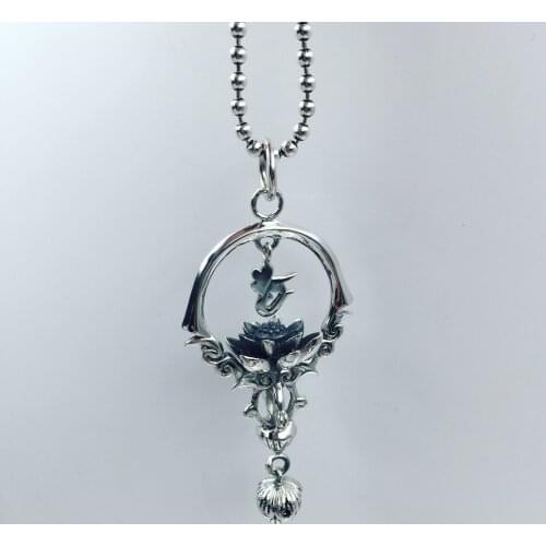 925Sterling Silver Pendant Lotus