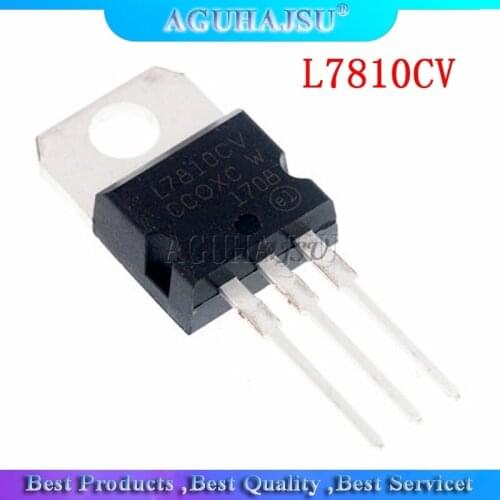 10PCS L7810CV TO220 L7810 TO-220 7810 LM7810 MC7810 voltage regulator IC stabilivolt voltage-regulator tube New original