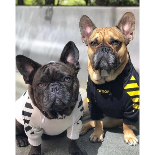 Cute Pet Hoodies Winter Clothing For Pet Dogs Thick Jacket For Puppy French Bulldog Small Pet Jumpsuits For Dog Pugs Coat