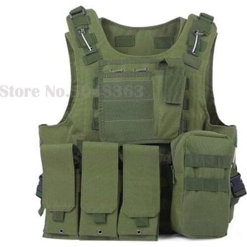 Military Camouflage Vest Paintball Airsoft Army Combat Nylon Molle Vest Tactical Waistcoat
