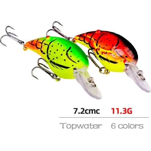 1pcs New Crank Fishing Lure Plastic Artificial Hard Baits 7cm/11g Jerkbait Wobbler Fishing Tackle Good Treble Hooks Tackle