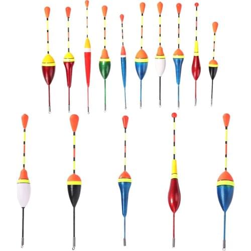 5/10 Pcs Fishing Floats Set Buoy Bobber Fishing Light Stick Floats Fluctuate Mix Size Color float buoy For Fishing Accessories