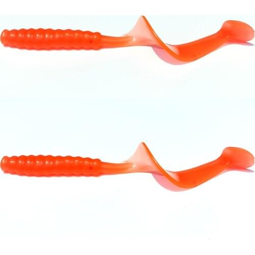 6pcs 15cm/10g soft lure Grub soft baits fishing lure mixed colors grub lure mixed colors free shipping