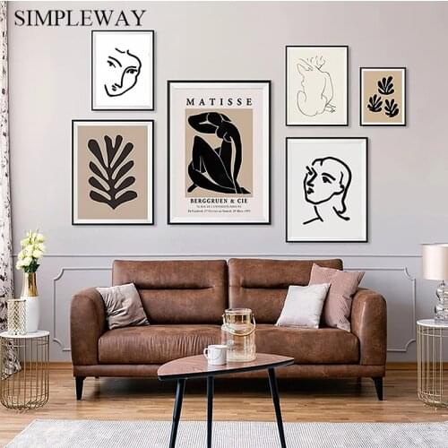 Matisse Art Abstract Canvas Painting Line Drawing Woman Poster Simplicity Print Modern Nordic Wall Picture Home Room Decoration