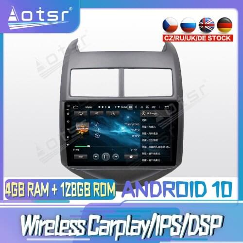 Android10 PX6 128G For Chevrolet AVEO 2011 - 2015 Car DVD GPS Navigation Auto Radio Stereo Video Multimedia Player HeadUnit 2din