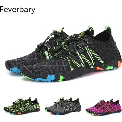 Feverbary Aqua Shoes Men Barefoot Beach Shoes Women Outdoor Hiking Breathable Boots Sea Swim Quick Dry Water Sneakers