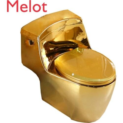 European standard ceramic soild gold round shape toilet bowl golden color ceramic toilet wc