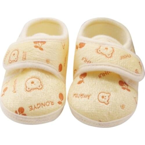 Cotton Infant Baby Toddler Girls Bowknot Soft Anti-Slip Crib Shoes 0-18 Months