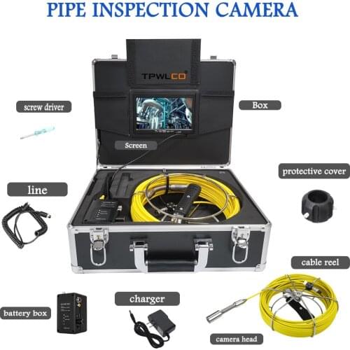Sewer Camera with 7 Inch LCD Monitor 1000TVL DVR Recorder Pipeline Drain Snake Video Camera Industrial Endoscope Waterproof