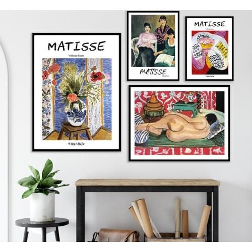Matisse Abstract Canvas Painting Vintage Flower Vase Woman Posters And Prints Nordic Wall Pictures For Living Room Decoration
