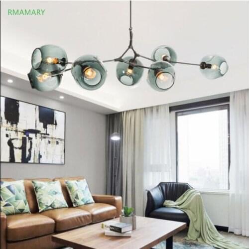 Molecular pendant light Nordic postmodern creative personality living room bedroom restaurant bar LED pendant lamps 110-220V