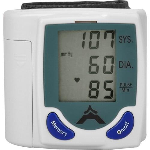 Wrist Blood Presssure Monitor Systolic/Diastolic Pressure Pulse Rate Wrist Measurement Family Health Care
