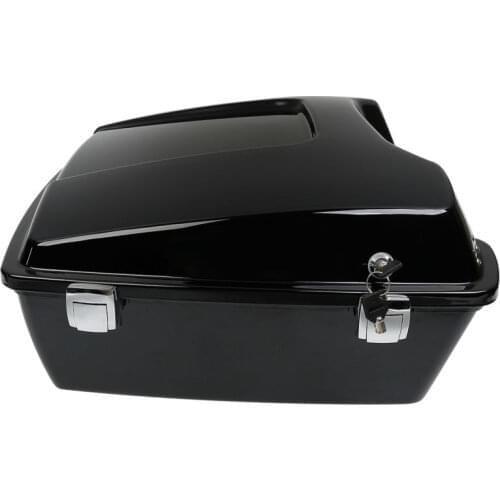 Motorcycle Chopped Pack Trunk W/Latch Key For Harley Tour Pak Touring Models 1997-2013