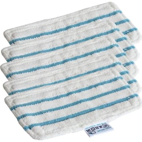 NHBR 5PCS Mop Pads for Black Decker Steam Mop FSM1610 FSM1630 Washable and Reusable Replacement Mopping Cloth