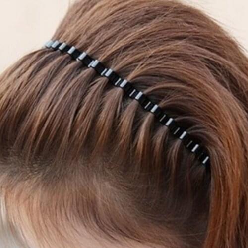 Hot 1PC Mens Women Styling Tools Unisex Black Simple Wavy Hair Head Hoop Band Sport Headband Hairband Hair accessories