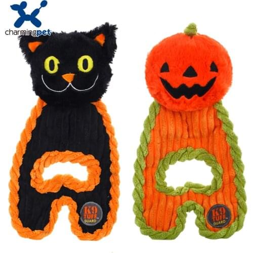Charmingpet pet dog toys Halloween- cat Pumpkin pet training Squeak Toys