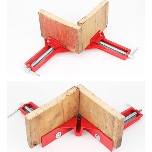 90 Degrees Right Angle Miter Corner Clamp 3" Capacity Picture Frame Jig Red