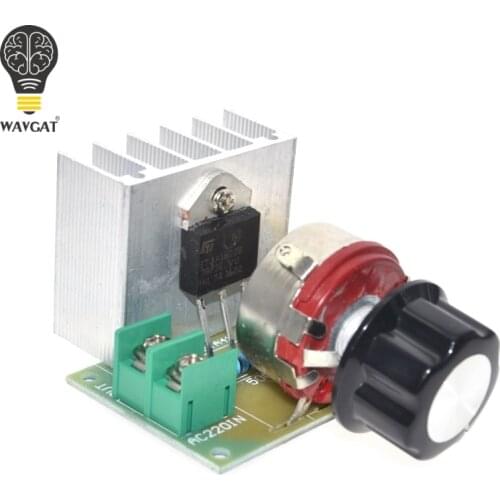 WAVGAT Hot Voltage Regulator Voltage Speed Controller AC 220V 4000W SCR Dimmer
