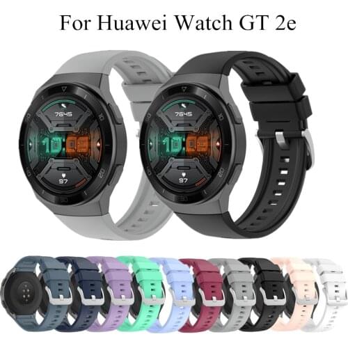 TPU Silicone Band For Huawei Watch GT 2e Strap 22mm Sport Watch Band Official Style Replaceable Strap For Huawei Watch GT2e