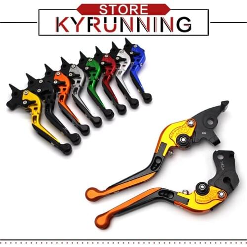 Logo(S1000RR) Green+Black For BMW S1000RR S 1000RR 2015-2016 CNC Adjustable Folding Extendable Motorcycle Brake Clutch Levers