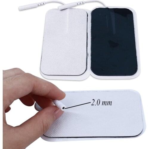 20Pcs Self-adhesive Tens Electrode Pads for Tens Acupuncture Digital Therapy Muscle Nerve Stimulator Body Massager 2.0mm Plug