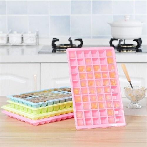 Ice Cube Tray 60 Grids Silicone Fruit Ice Cube Maker DIY Creative Small Ice Cube Mold Square Shape Kitchen Accessories#p3