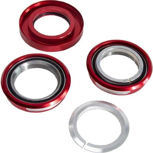 Foldable Bicycle Parts Folding Bike Headset Red headset for folding bike Built-in 44mm Half Sealed Bearing Headset Head Parts