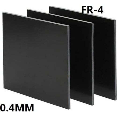 0.4mm thick black FR4 fiberglass sheet glass fibre plate GFRP GF board black epoxy plate FR-4 Insulation and anti-static sheet
