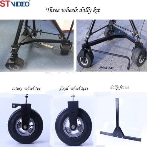 Three Wheel Dolly for Jimmy Jib Camera Crane