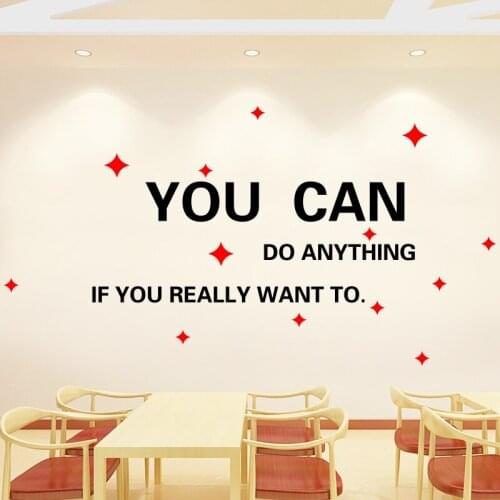 WS22 English classroom decoration cultural personalized creative class remedial slogan decoration inspirational wall stickers