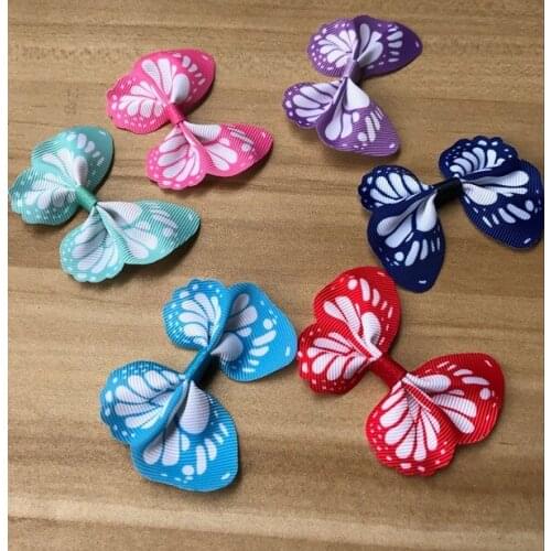 Dog Grooming Pet Dog Ribbon bow Hair Bows Pet Cat Hairpin Handmade Pet Accessories 50pcs/lot