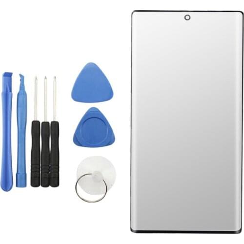 Replaced LCD Screen Front Outer Glass for Note10 Plus Black