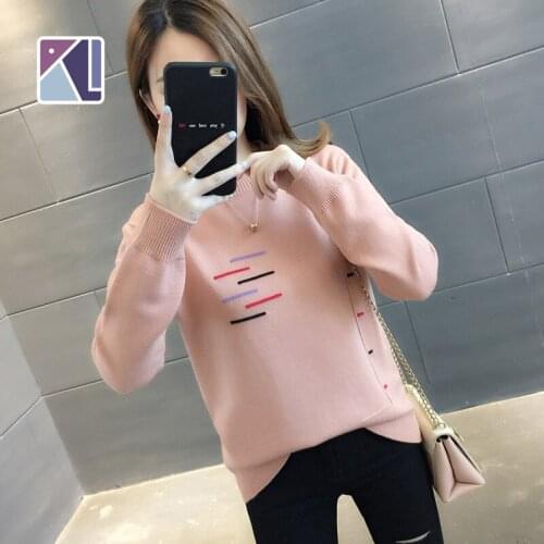 Sweater Women Real Cardigan Feminino Sweaters Womens 2019 New Korean Loose Autumn Winter Knitting Bottoms Wear Western Clothes