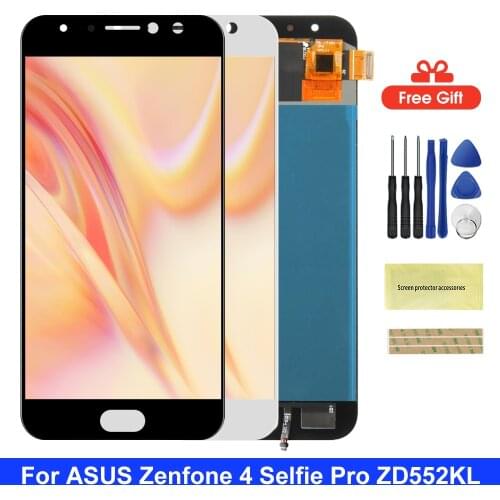 5.5" Lcd Display For ASUS ZenFone 4 Selfie Pro ZD552KL LCD Display Touch Screen Digitizer With Frame Panel For Asus_Z01MD